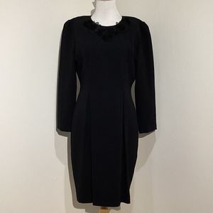 MS Chaus Women's Vintage Black Dress